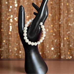 White Real Freshwater Pear Bracelet